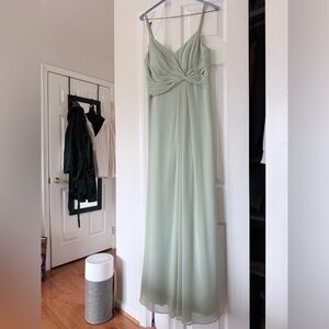 Azazie Dusty Sage Dress